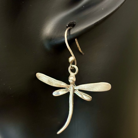 Seed and Sage Sterling Silver Dragonfly Earrings - Picture 2 of 9